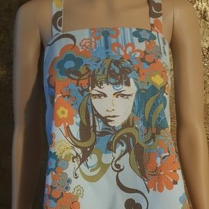 Hippie Top home-made laces in the back